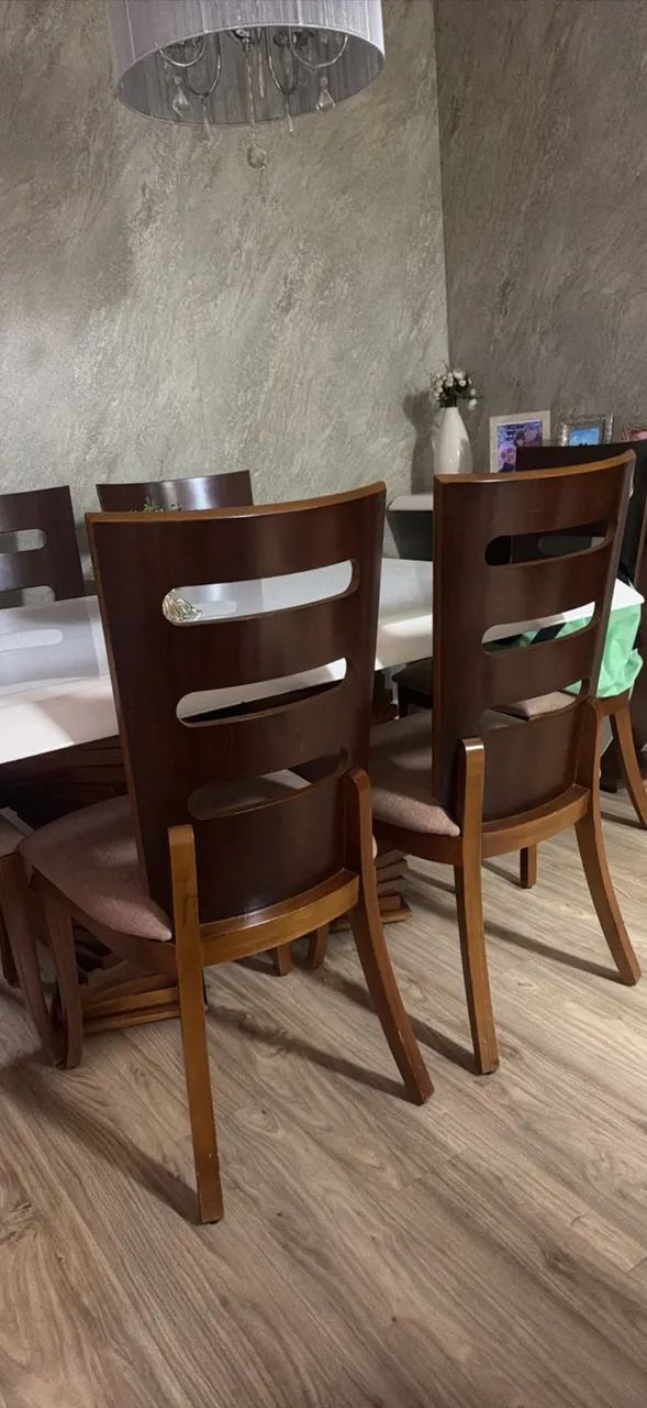 MESA DE JANTAR 6 CADEIRAS - MARCENARIA  - Foto 2