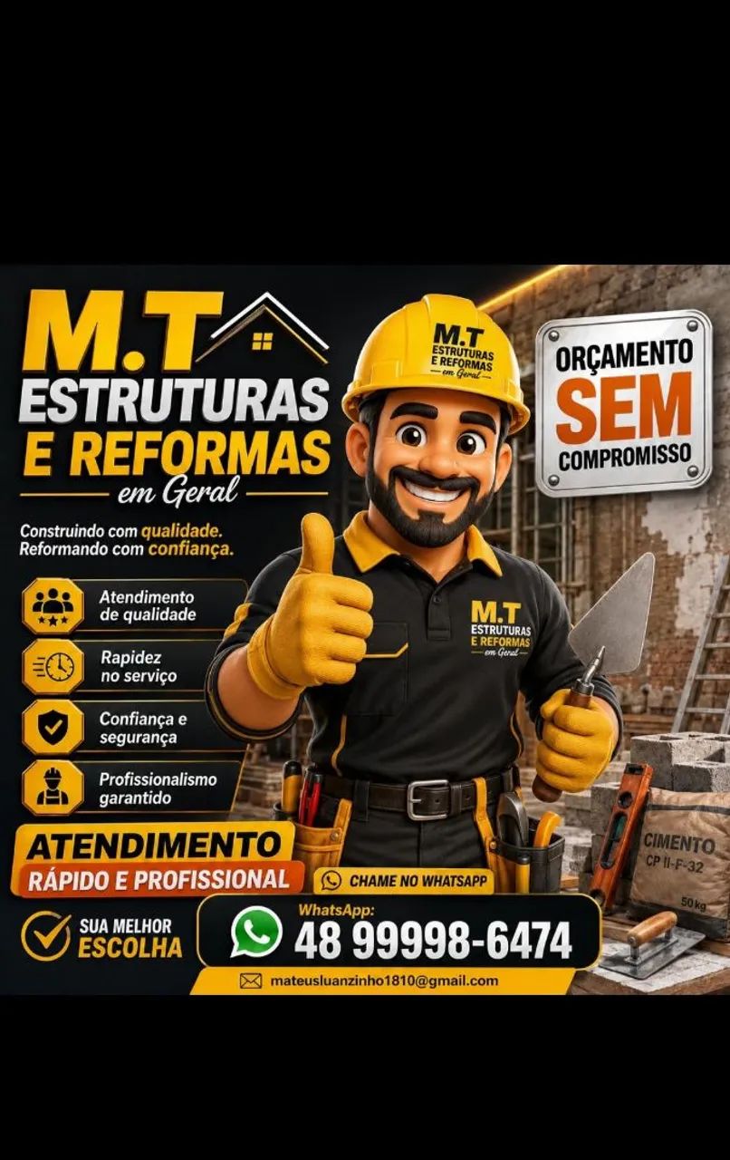Construção e reformas em geral...