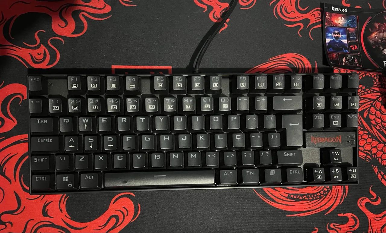 Teclado,mouse headset Red dragon. - Foto 2