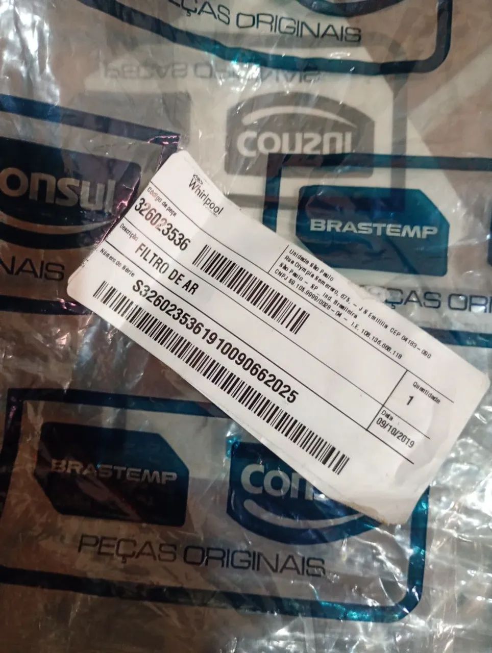 Filtro de ar condicionado Brastemp/Consul  - Foto 3