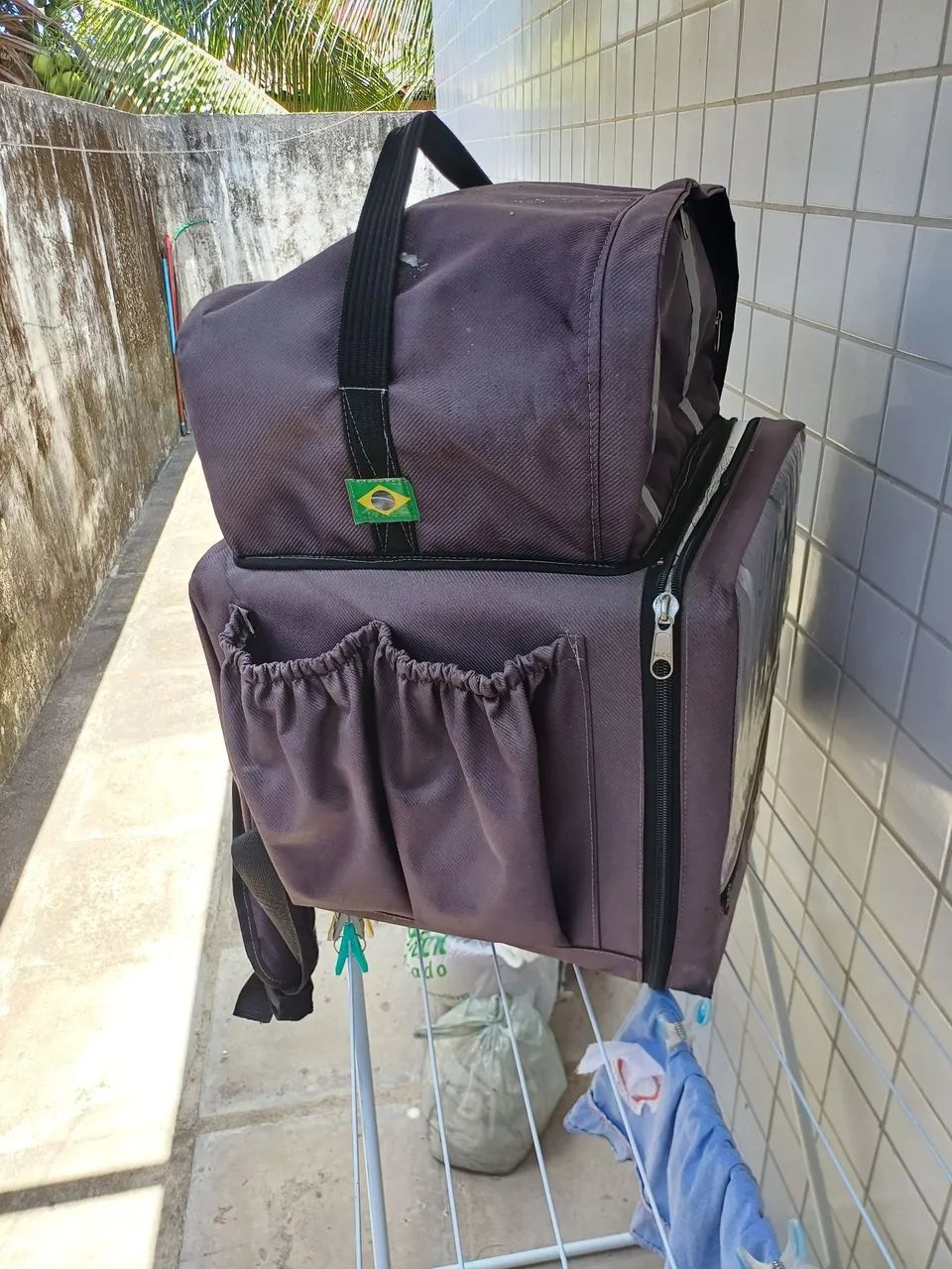 Bag impermeável 45 litros laminada em ótimo estado  - Foto 4