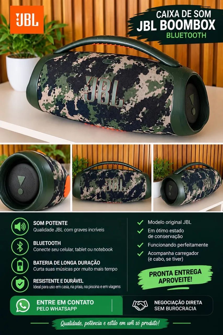 JBL BOOMBOX 3 SOM POTENTE DE VERDADE!  - Foto 3