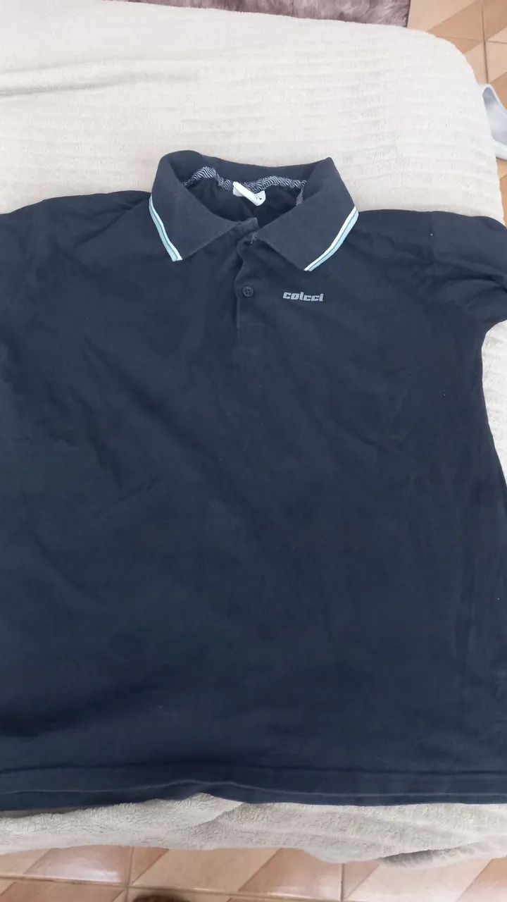 Blusa gola Polo preta
