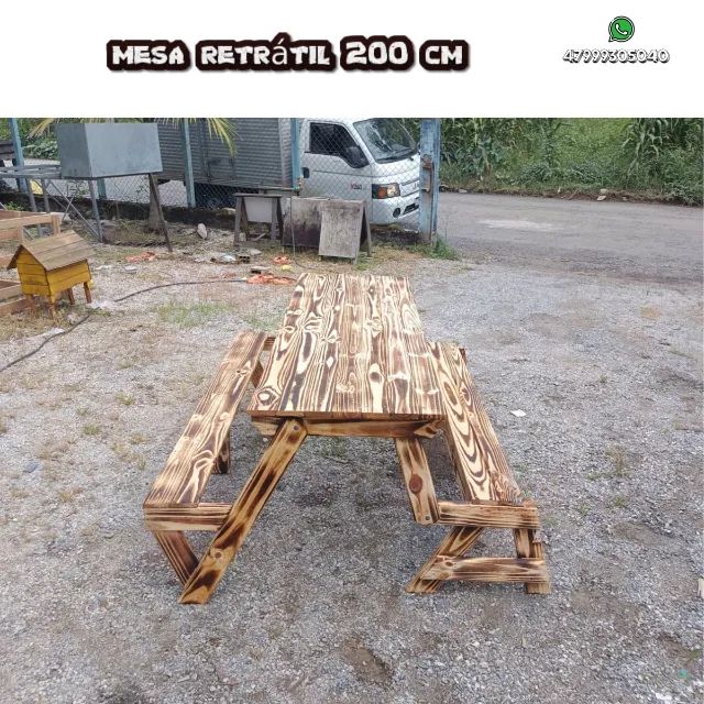 BANCO QUE VIRA MESA 2 MT