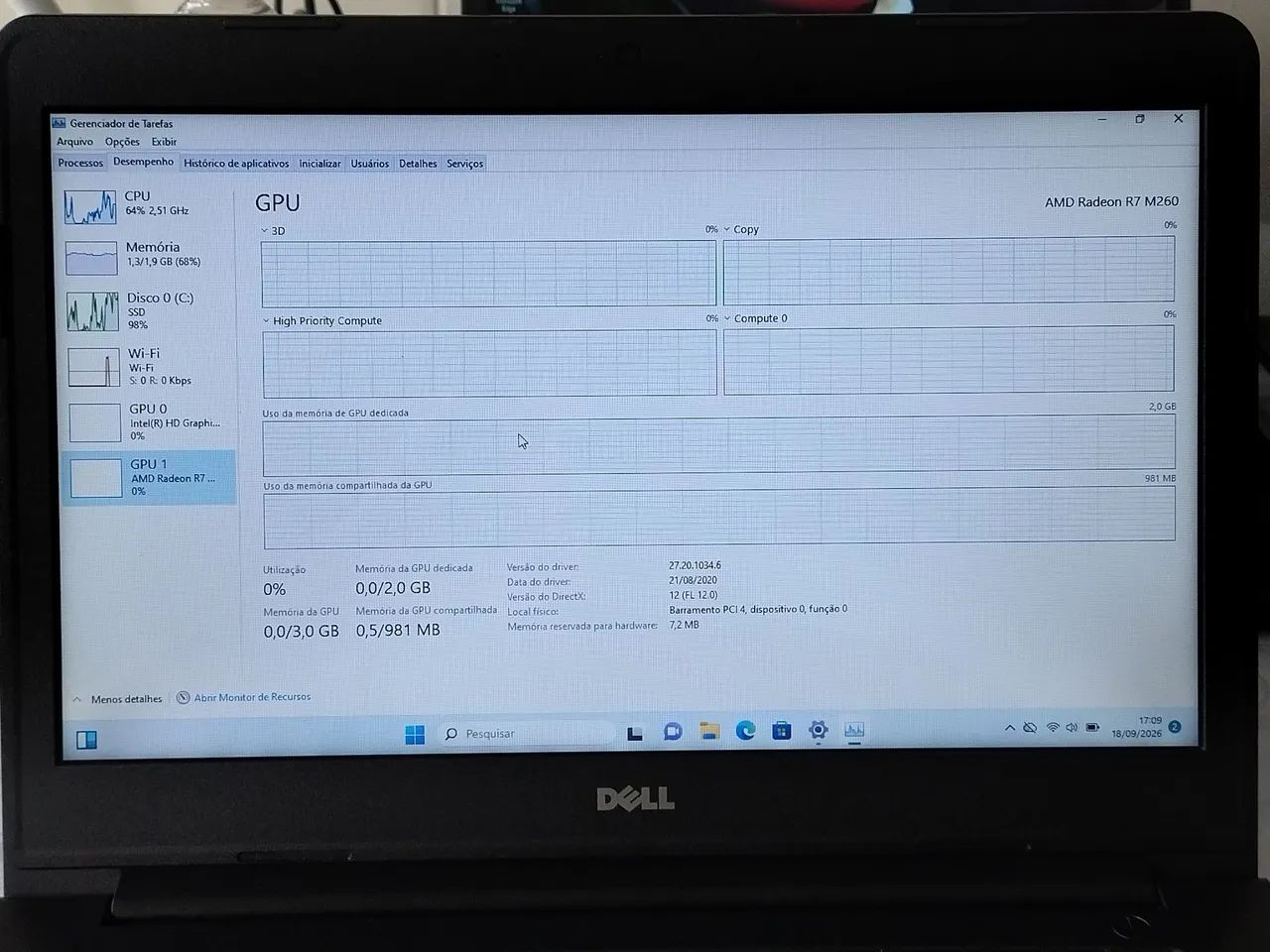 Dell 5548 I5-5200 2.20Ghz + 8G + SSD 240G + AMD Radeon. - Foto 5