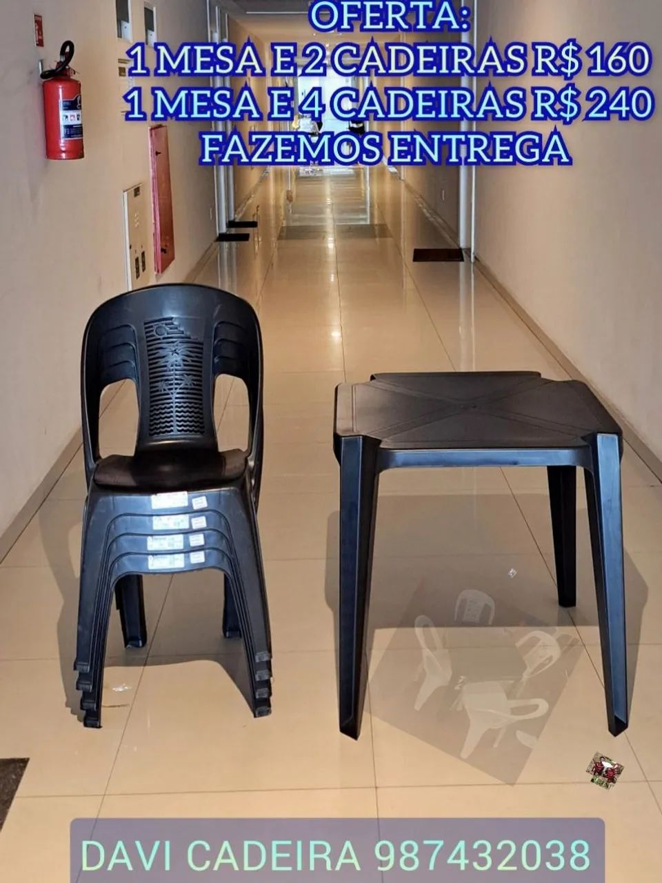 CONJUNTO DE MESA E CADEIRA DE PLASTICO KS.D XKXID.S8S.D8S.E