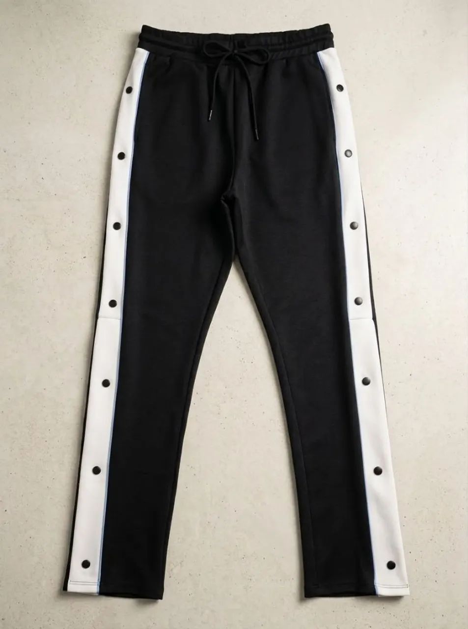 Calça Thing preta e branca botões laterais - M 