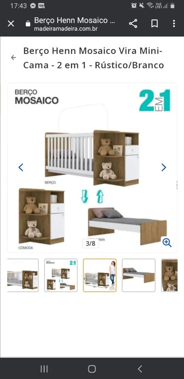 Berço Henn Mosaico