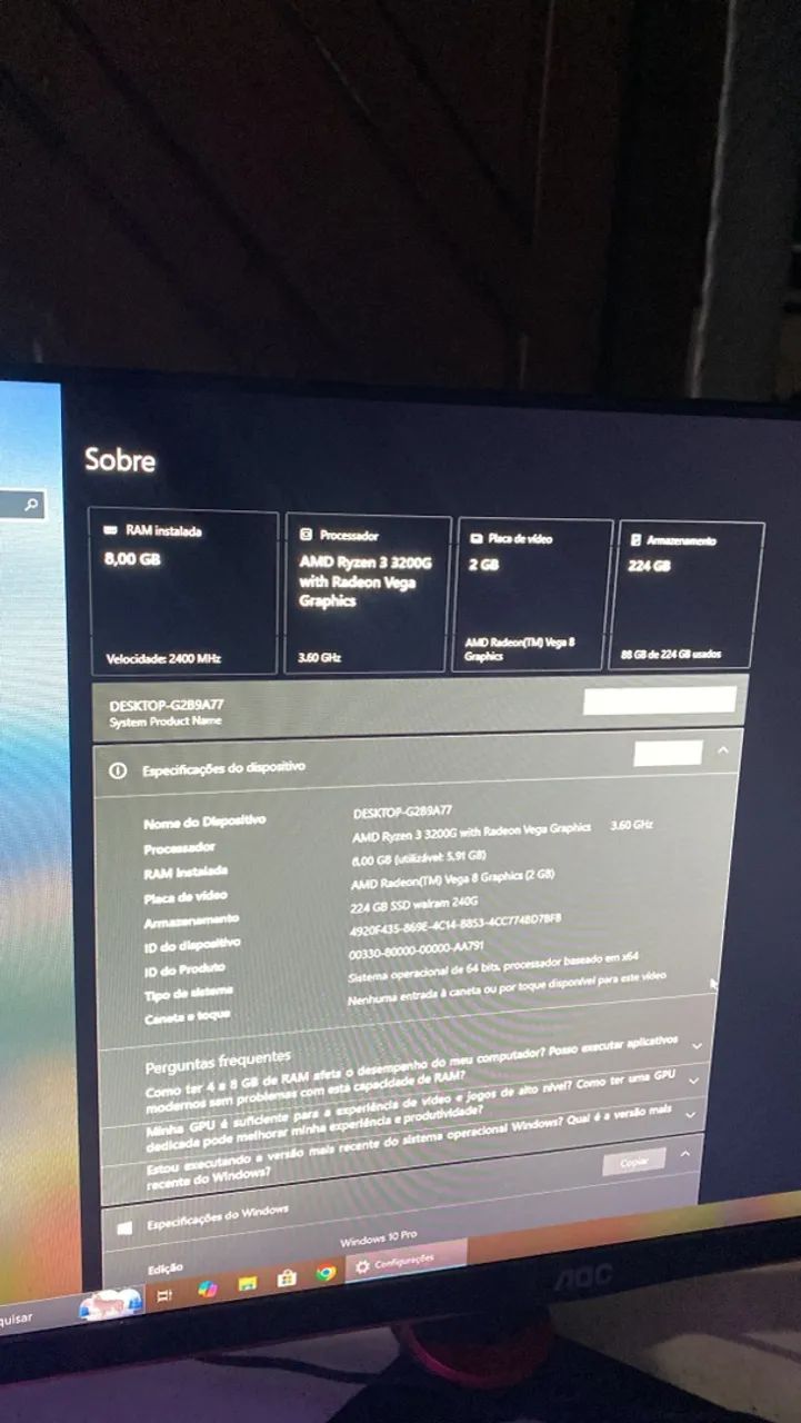 PC Gamer Ryzen 3 - Foto 2