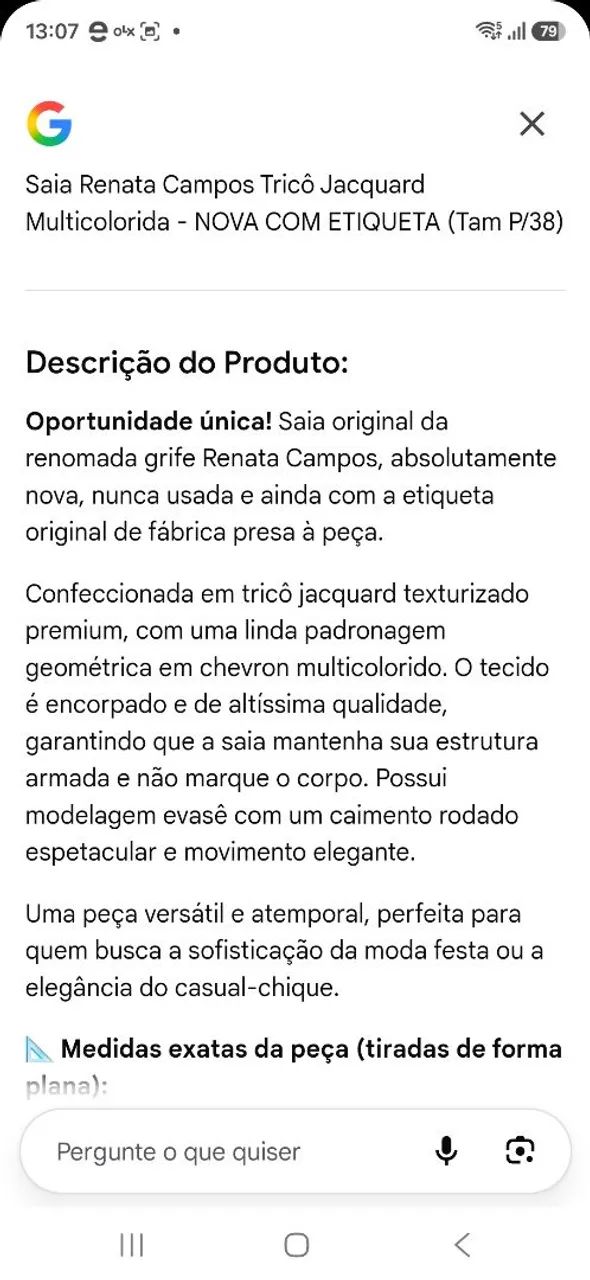 Linda saia de tricô Renta Campos  - Foto 5