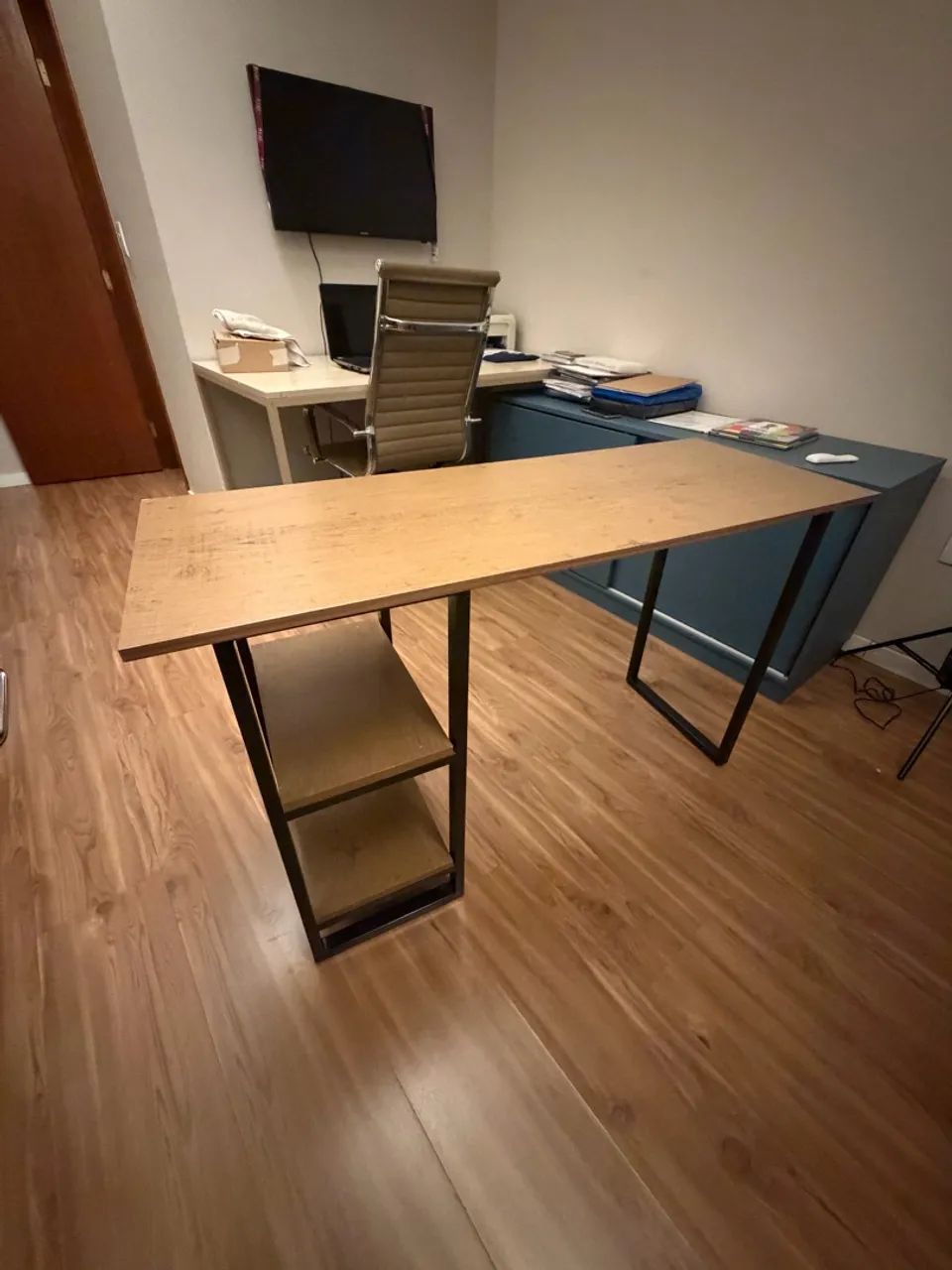 Mesa de escritório 120 x 45cm - Foto 2