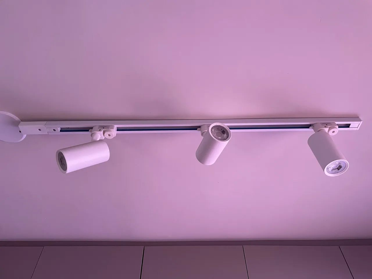 Luminária tripla 
