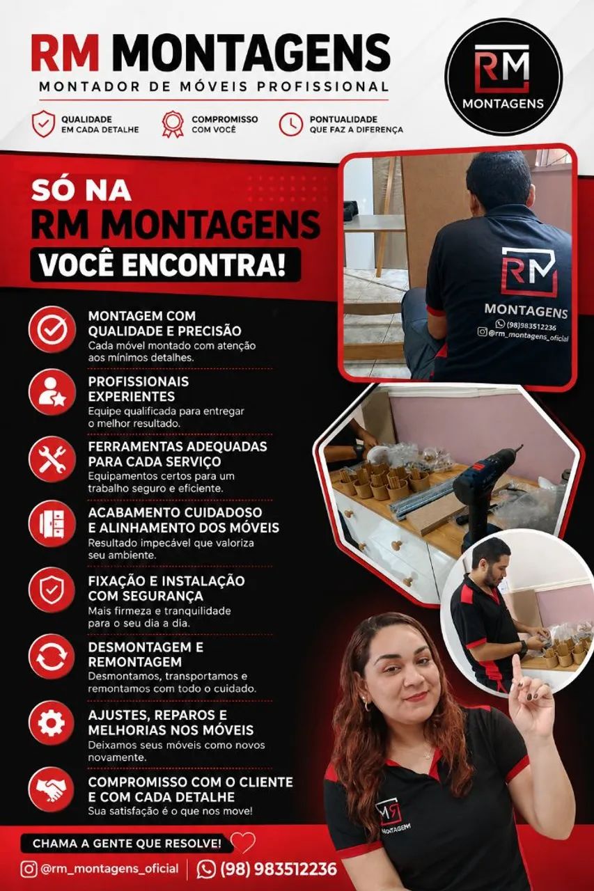 Montador de móveis profissional 
