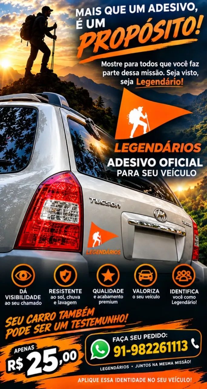 Adesivo Legendários 