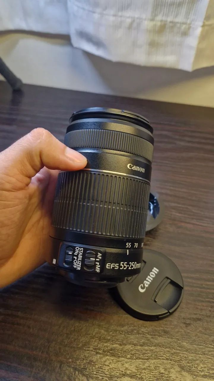 Lente canon 55-250mm - Acessórios para Câmeras e Filmadoras