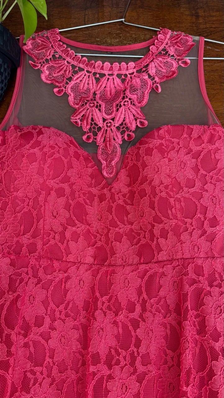 Vestido curto - Rosa - Foto 4