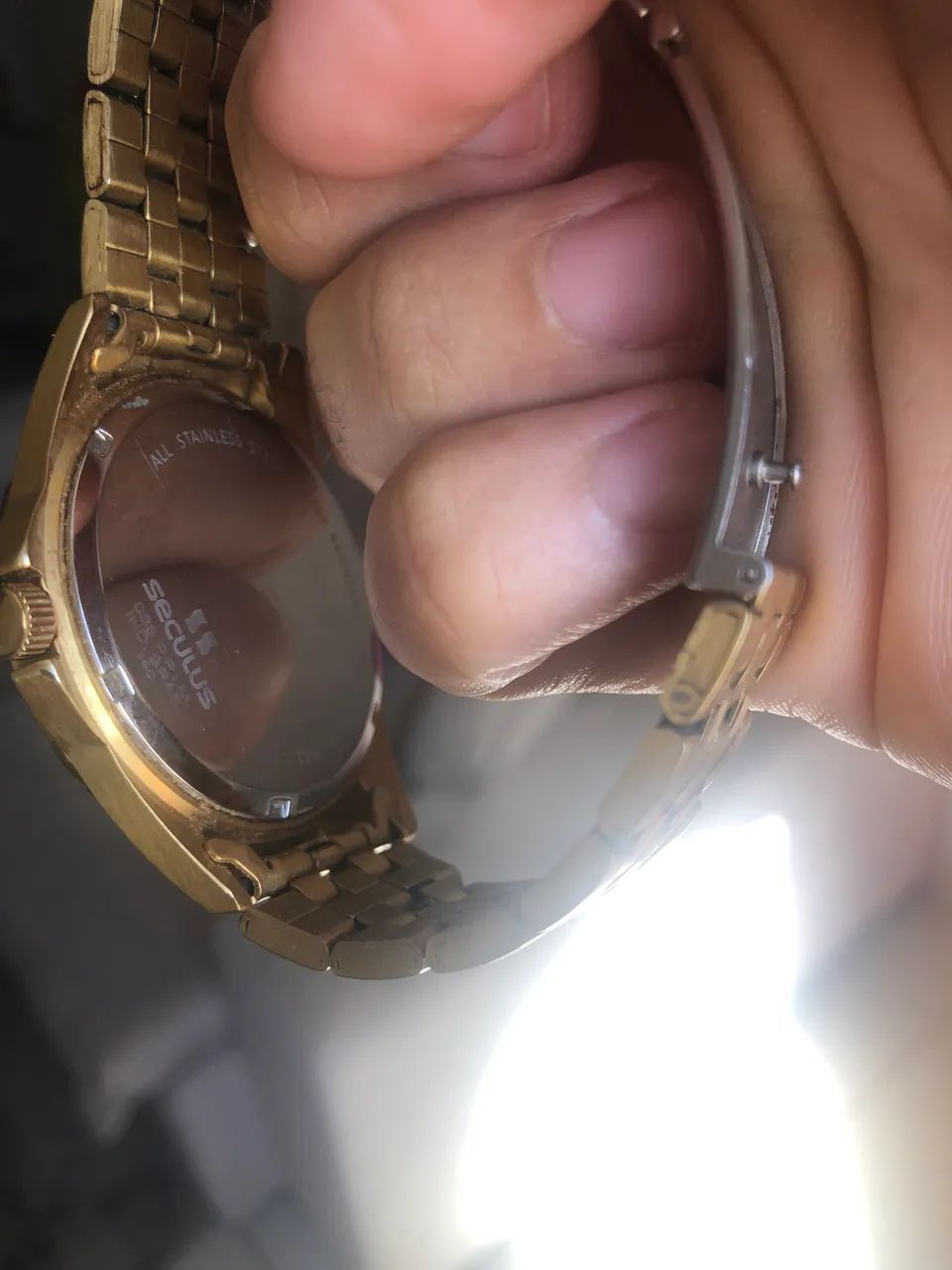 Relógio social SECULUS ORIGINAL banhado a ouro !!  - Foto 4