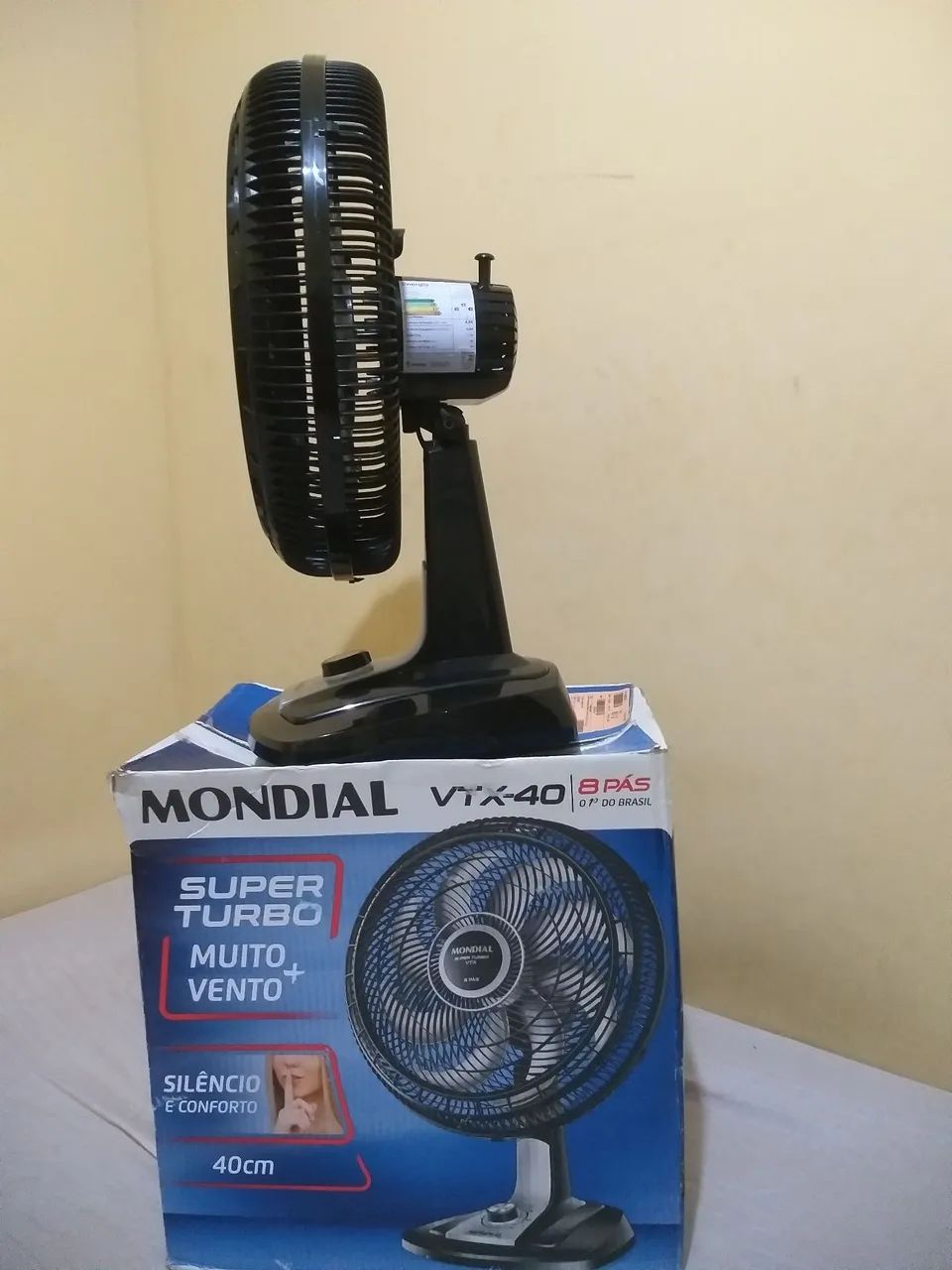 Ventilador 40cm, mesa, mondial, Super Turbo, VTX40 8p, 220v, Novo na Caixa - Foto 2