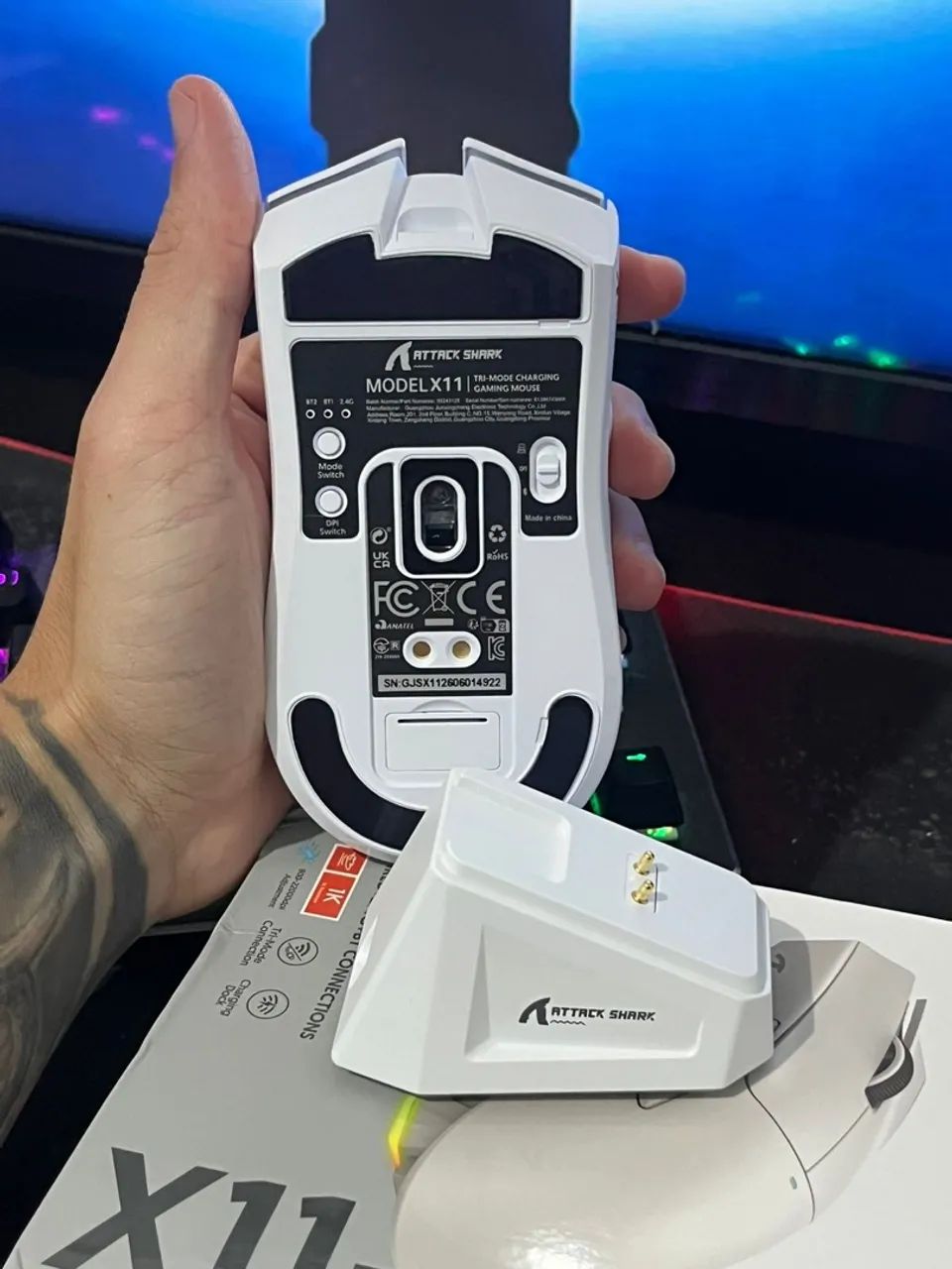 Mouse Gamer Attack Shark X11 - Foto 3