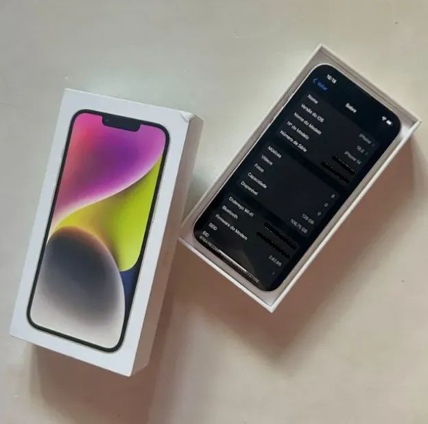 iPhone 14 128gb Branco com caixa e nota - Foto 3
