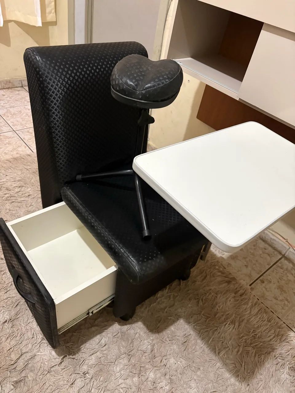 CARRINHO DE MANICURE COM TRIPÉ - Foto 2
