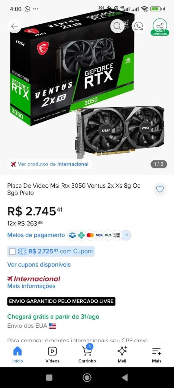Placa de video. Venda ou Troca - Foto 3