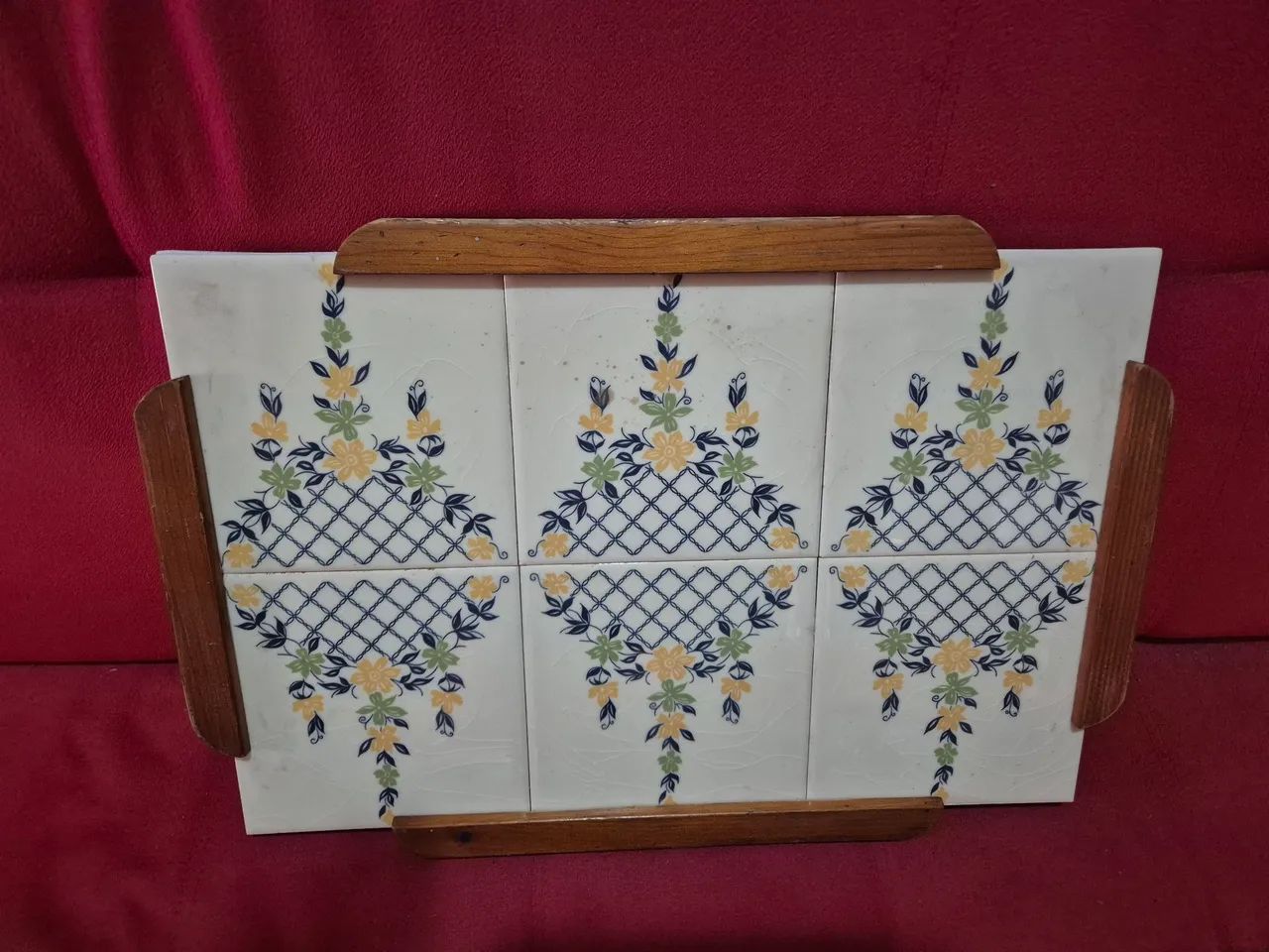 Bandeja. Antiga azulejo  - Foto 2