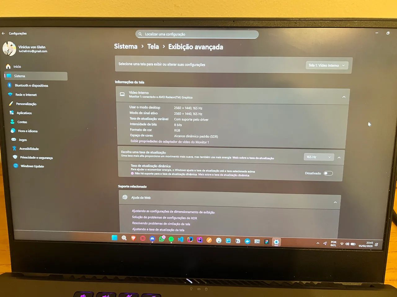 Notebook Gamer RTX 3080 ROG Zephyrus 165hz Ryzen 9 5900HS - Foto 4