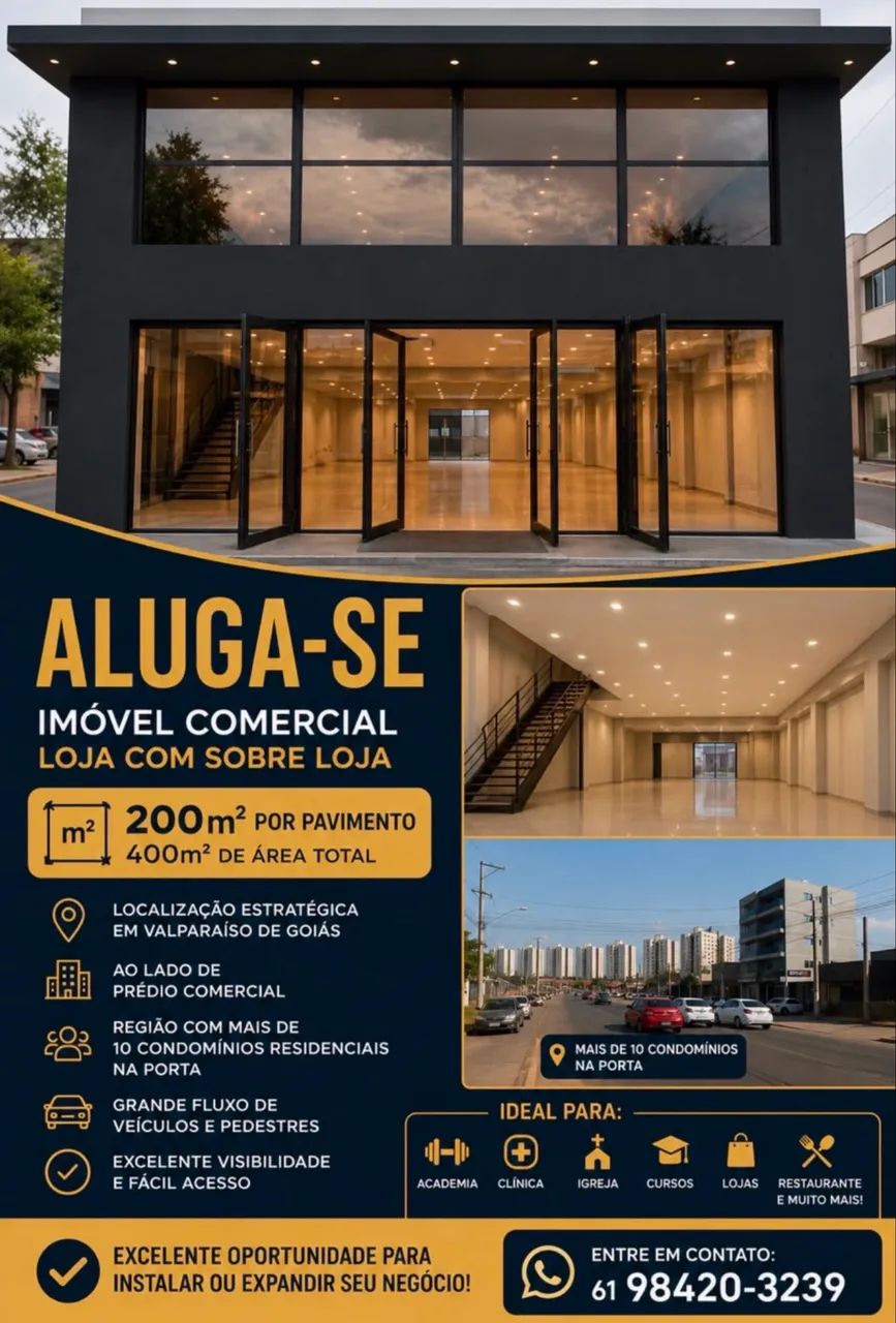 LOCAÇÃO | IMÓVEL COMERCIAL ? 400 m² | VALPARAÍSO 1 - Foto 2