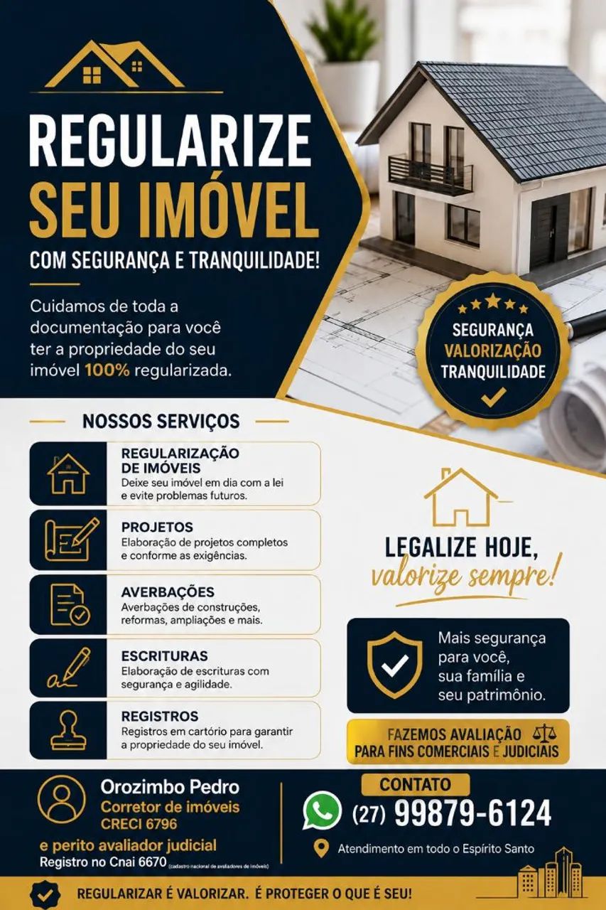 Despachante e avaliador imobiliário 
