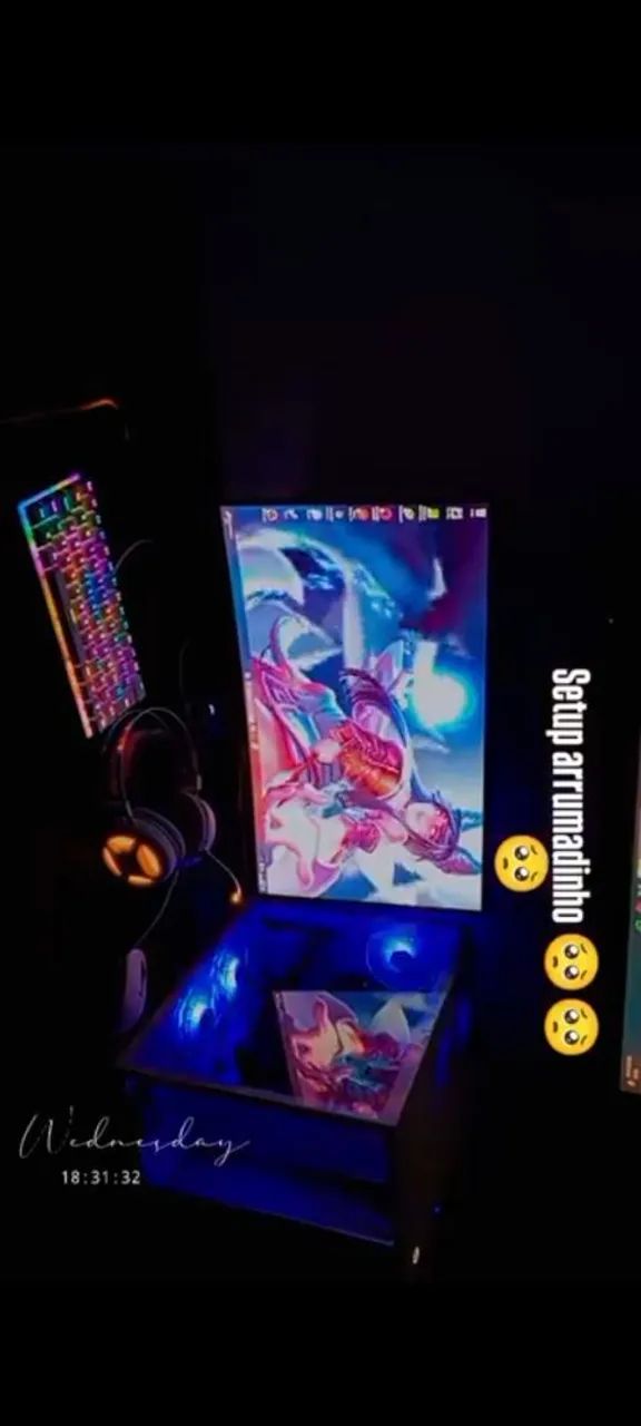 Troco ou vendo setup gamer por iPhone 13 pra cima (13/15 com volta)  - Foto 2