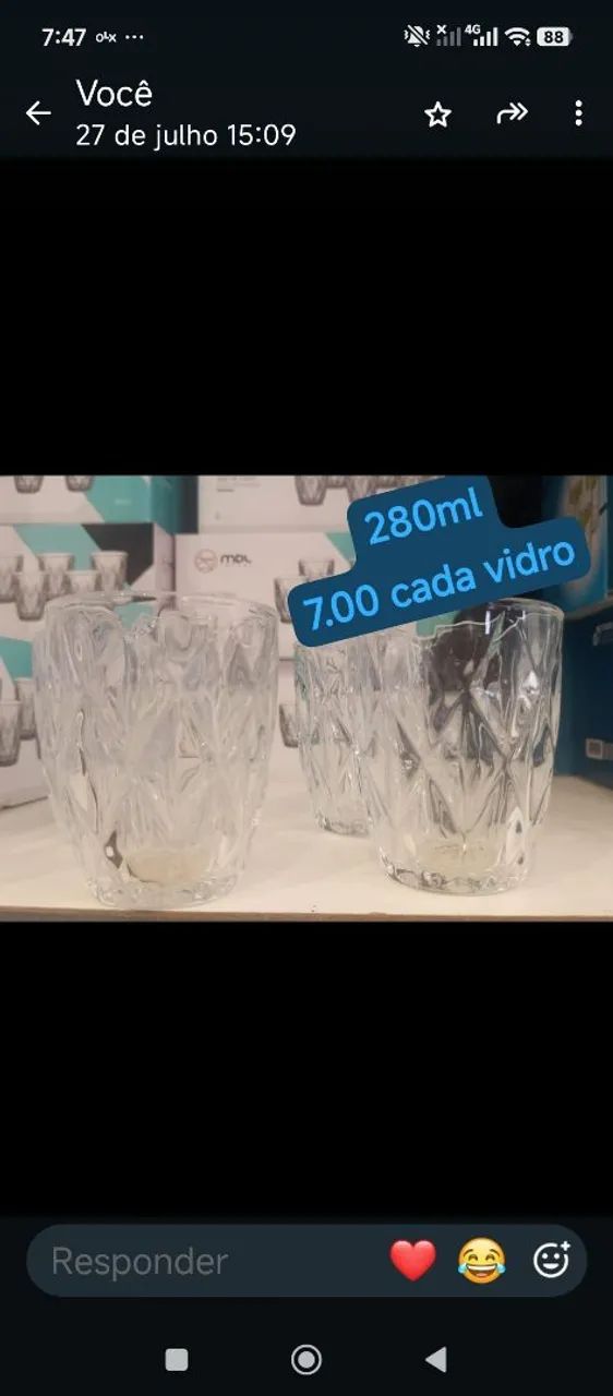 Copos de vidro unidade - Foto 2