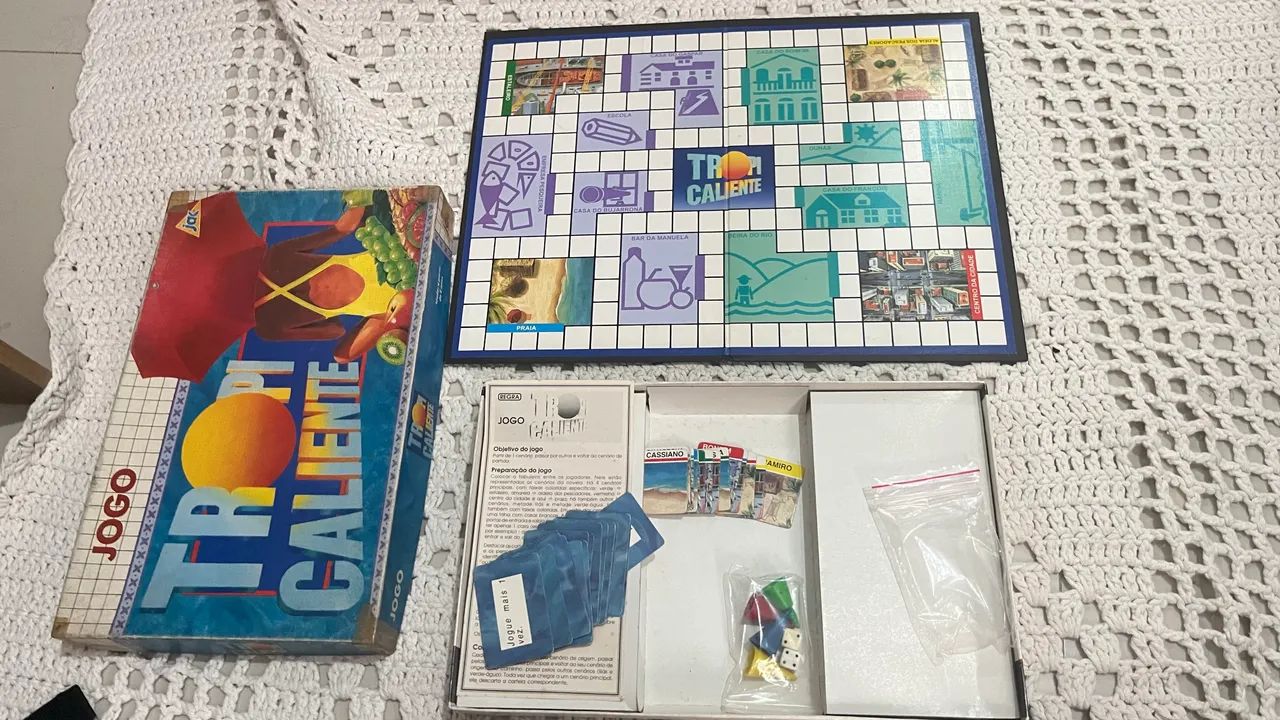 jogo de tabuleiro antigo Tropicalente - Foto 2