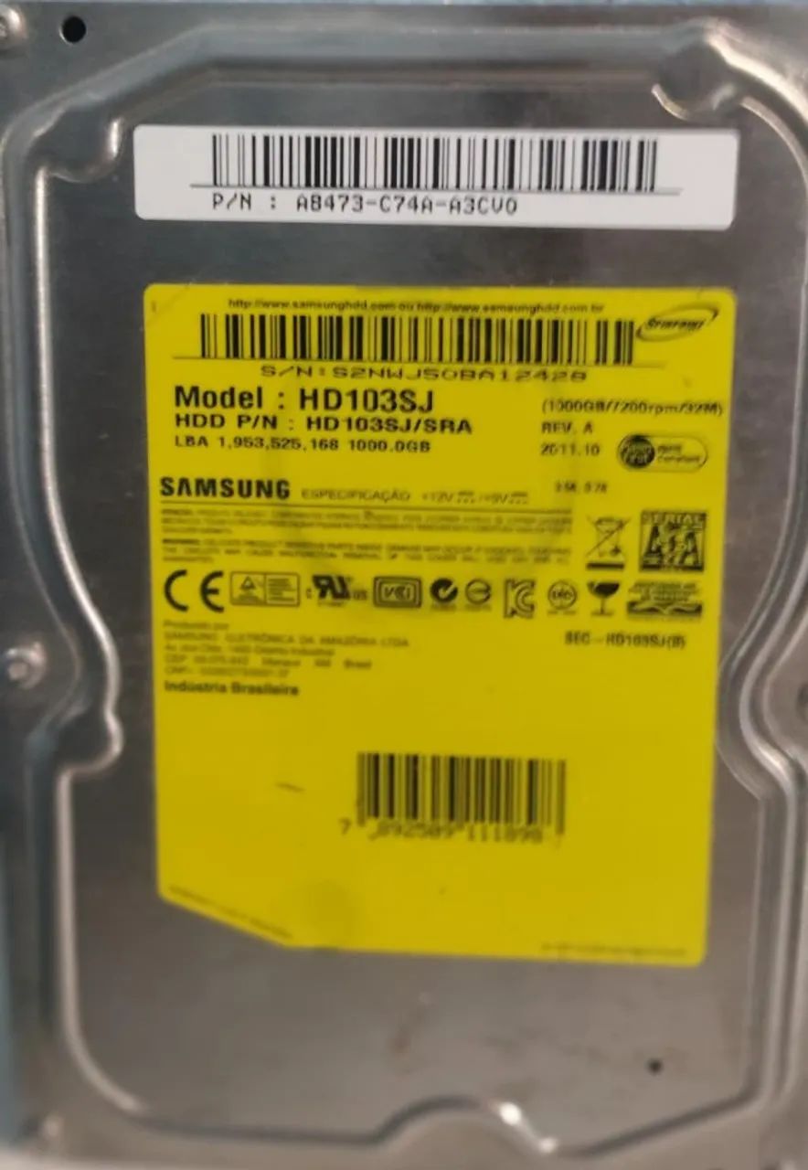 ? HD Samsung 1TB ? SATA