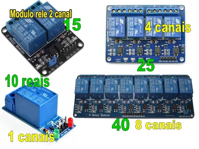 arduino Módulos de relé 1 canal