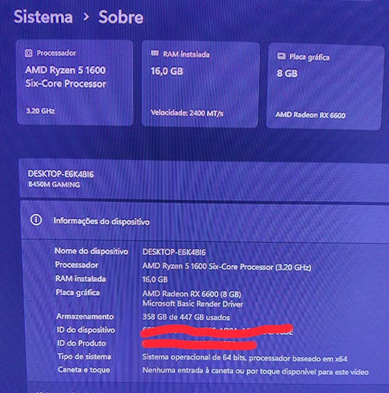 Placa de Vídeo RX6600 e Processador Ryzen 5 1600 - Foto 2