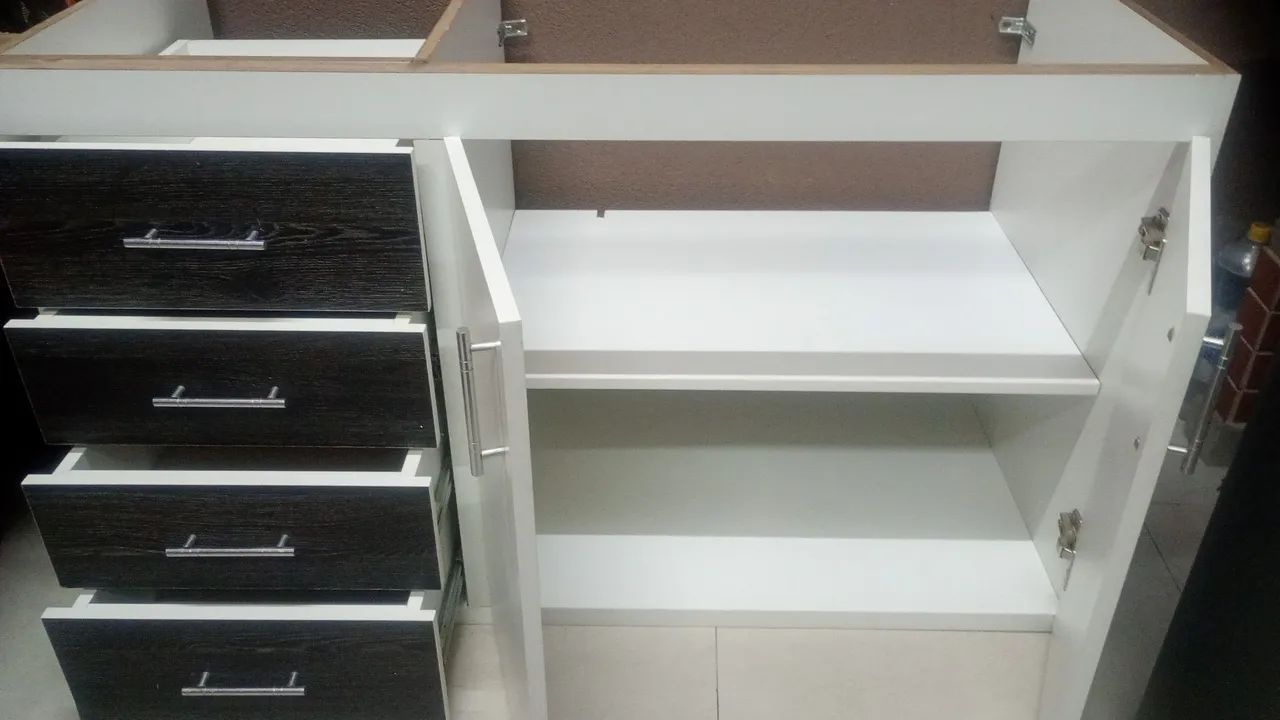 Pia mármore 1.20 MT com gabinete MDF  - Foto 2