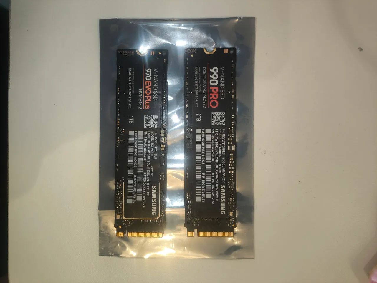 SSD NVME 970 EVO PLUS 1TB E 990 PRO 2TB
