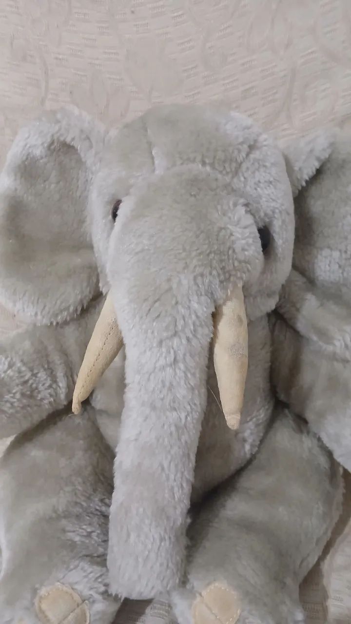 Elefante de pelúcia original Parmalat ? coleção Mamíferos. - Foto 2