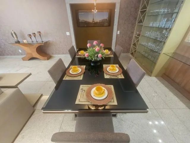 Mesa de Jantar Lider acabamentos 2x1m 10 cadeiras - Foto 5