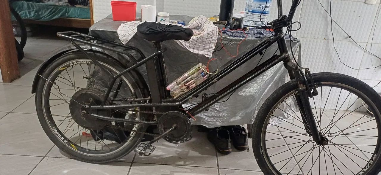Bicicleta elétrica scooter Brasil 48voltis funcionando.  - Foto 5