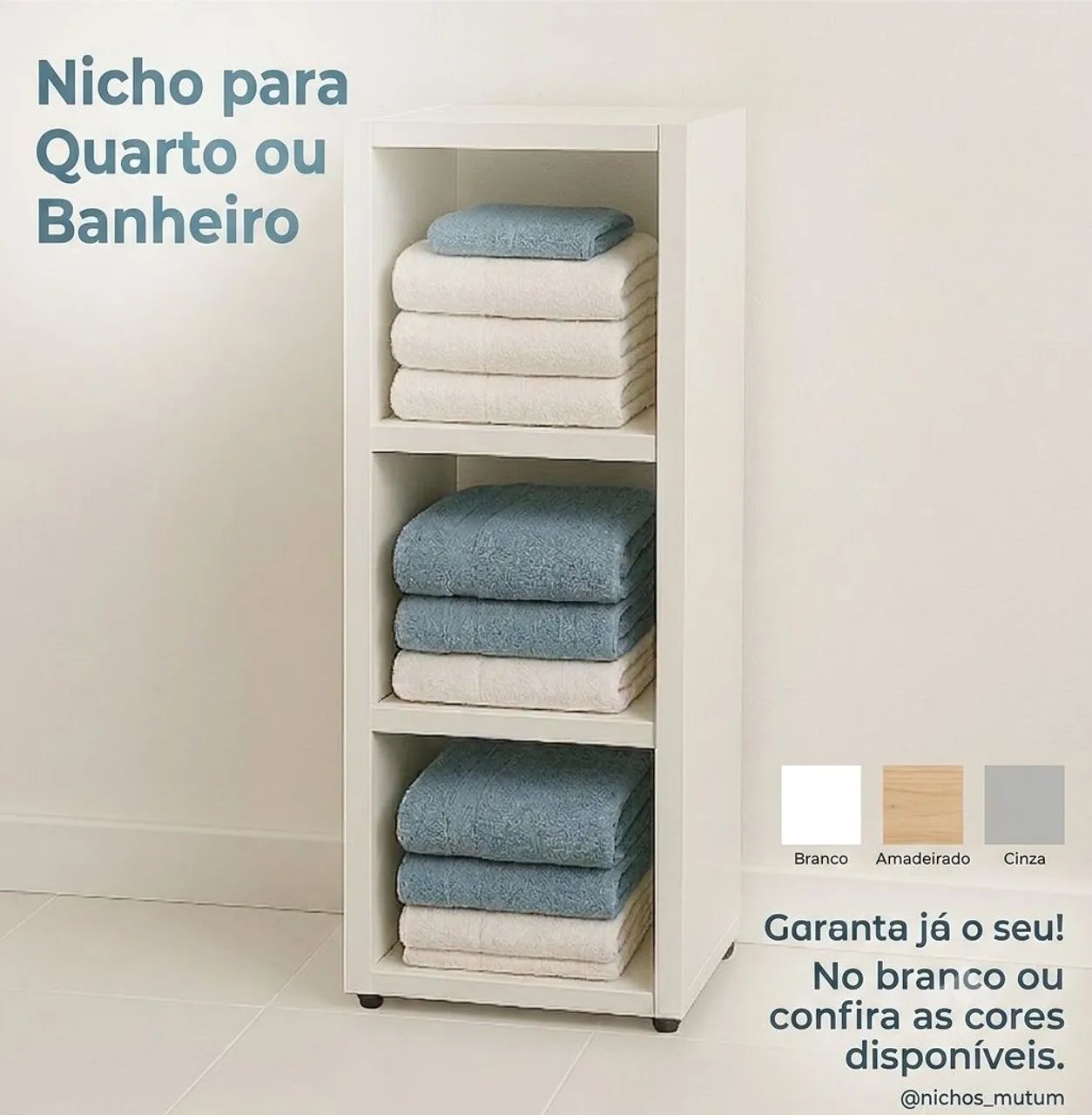 Nicho para quarto ou banheiro 