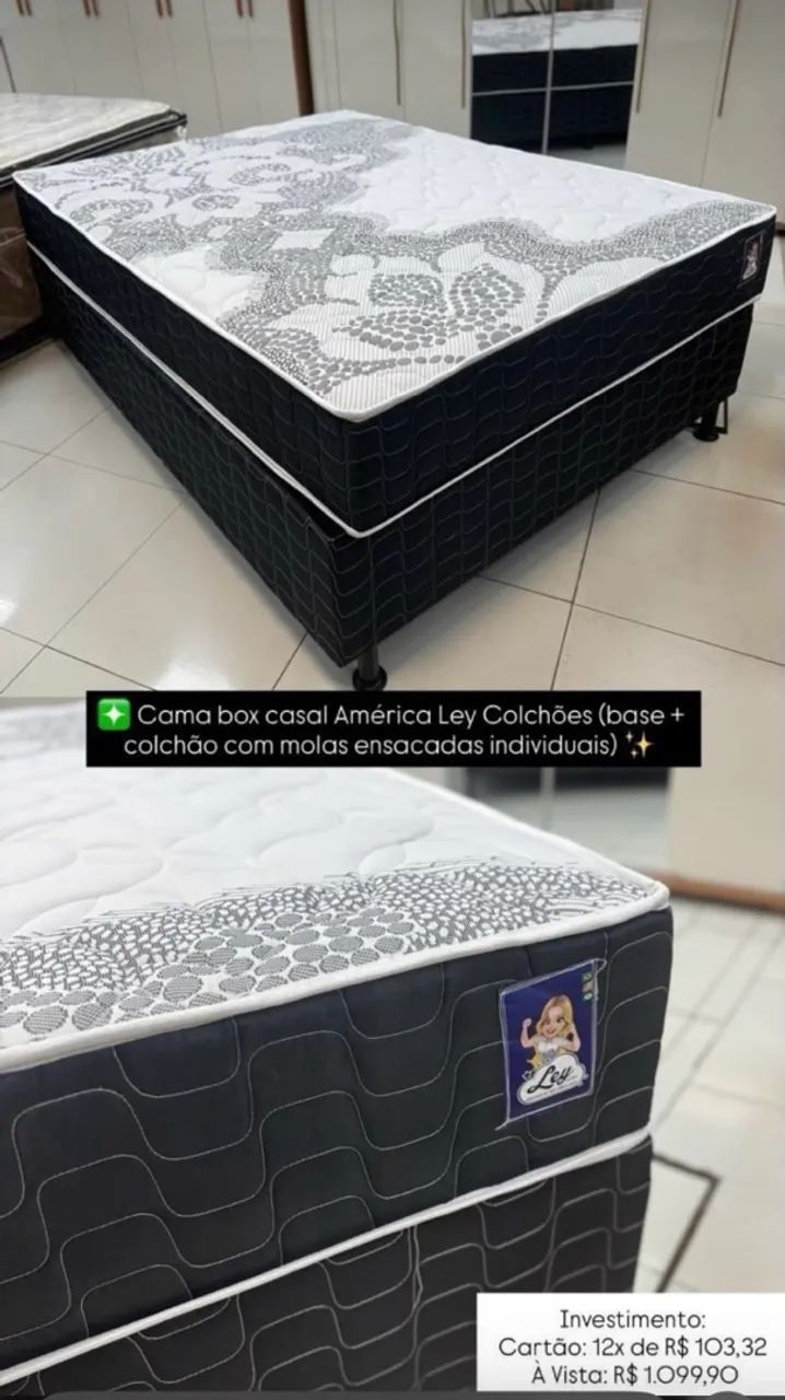 Cama casal molas ensacadas disponíveis  - Foto 2