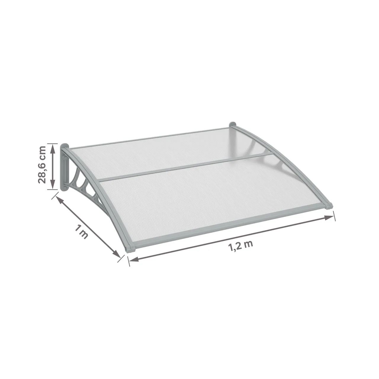 Toldo policarbonato 1 x 1.20 m  - Foto 4