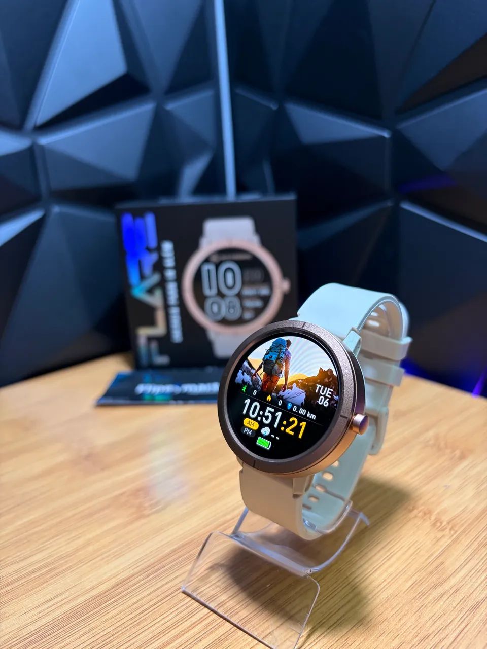 Smartwatch Flare Rosê (Gps, 5atm, Amoled) - Foto 2