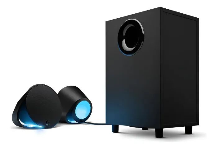 Caixa de som Logitech G560 com RGB LIGHTSYNC, Sistema 2.1 e Conexão Bluetooth, USB 