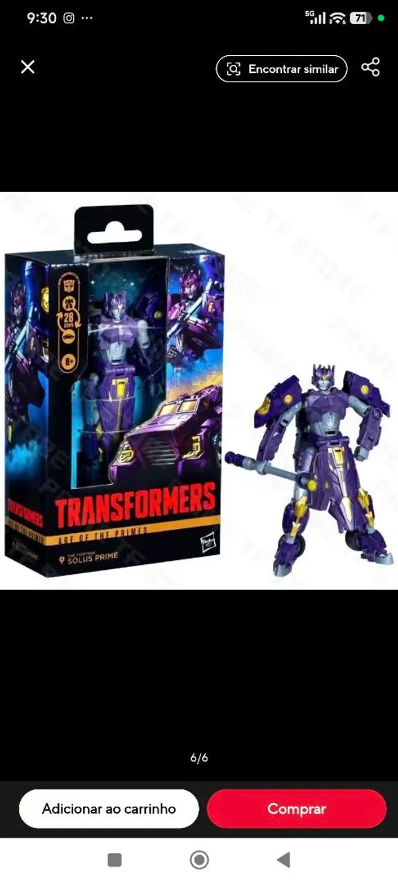 Transformers solus prime figure 