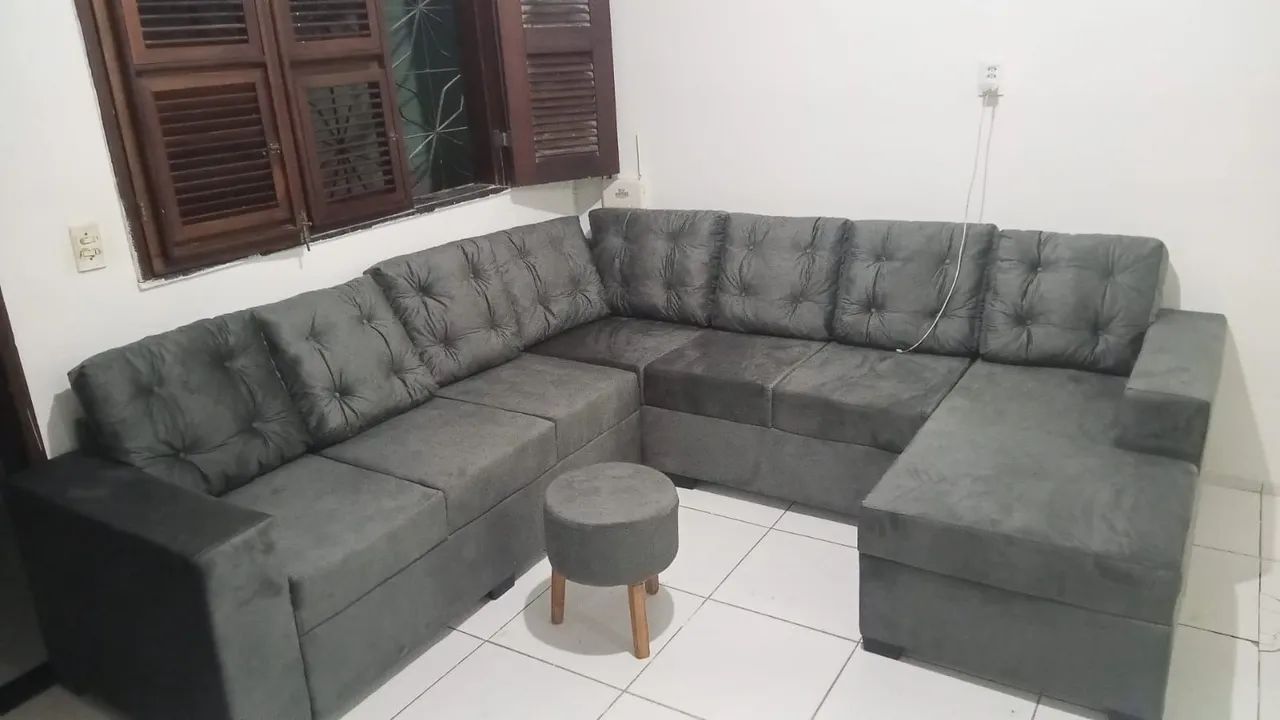 Sofá L gigante promoção relâmpago  - Foto 3