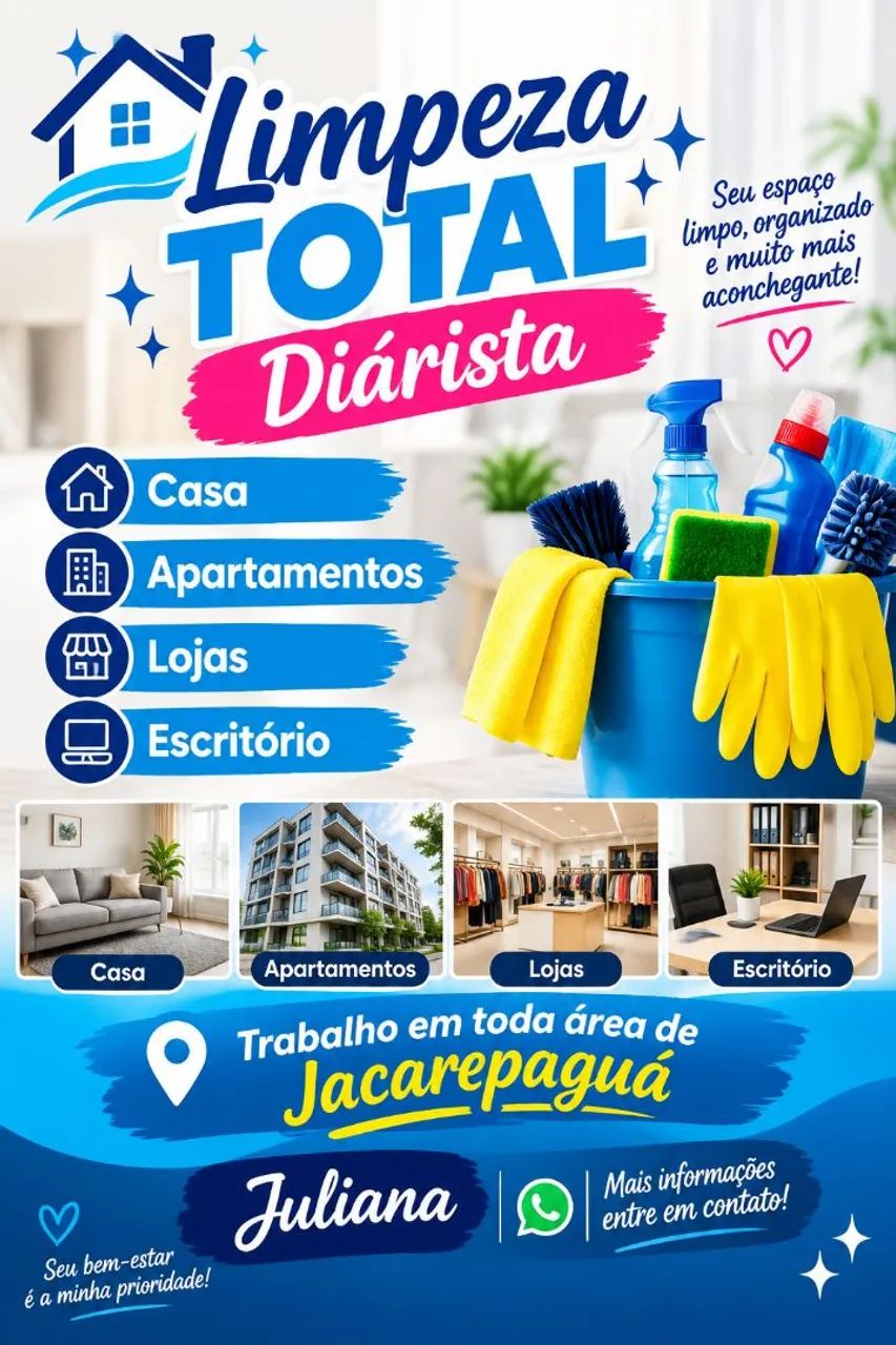 Diarista limpeza total 