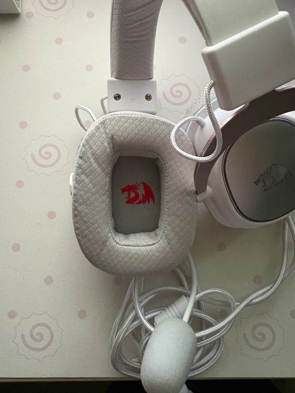 Headset Gamer Redragon Zeus X RGB White - Semi Novo - Foto 2
